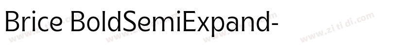 Brice BoldSemiExpand字体转换